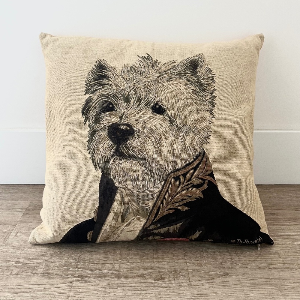 Poncelet Westie West Highland Terrier Pillow